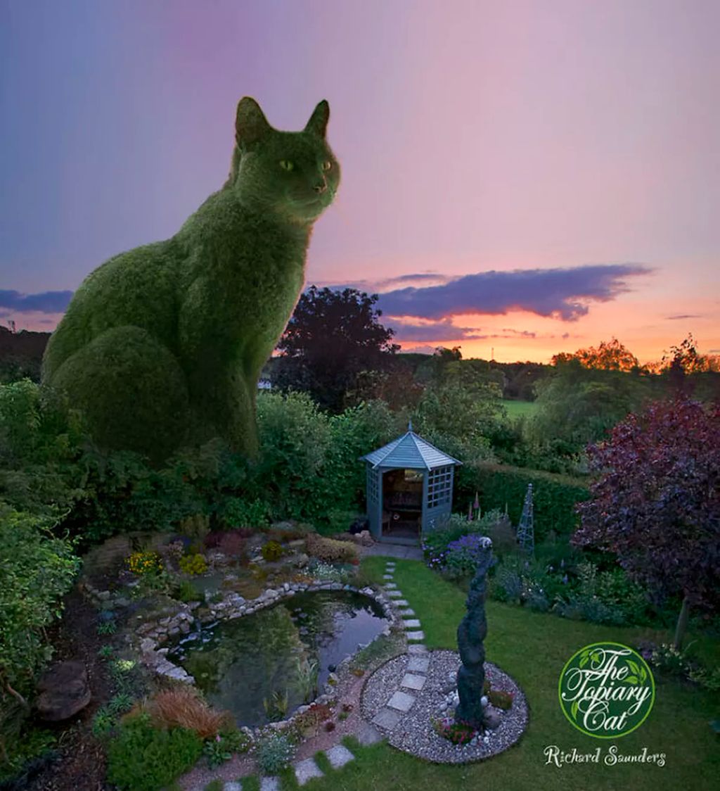 Forrás: The Topiary Cat, a creation by Richard Saunders