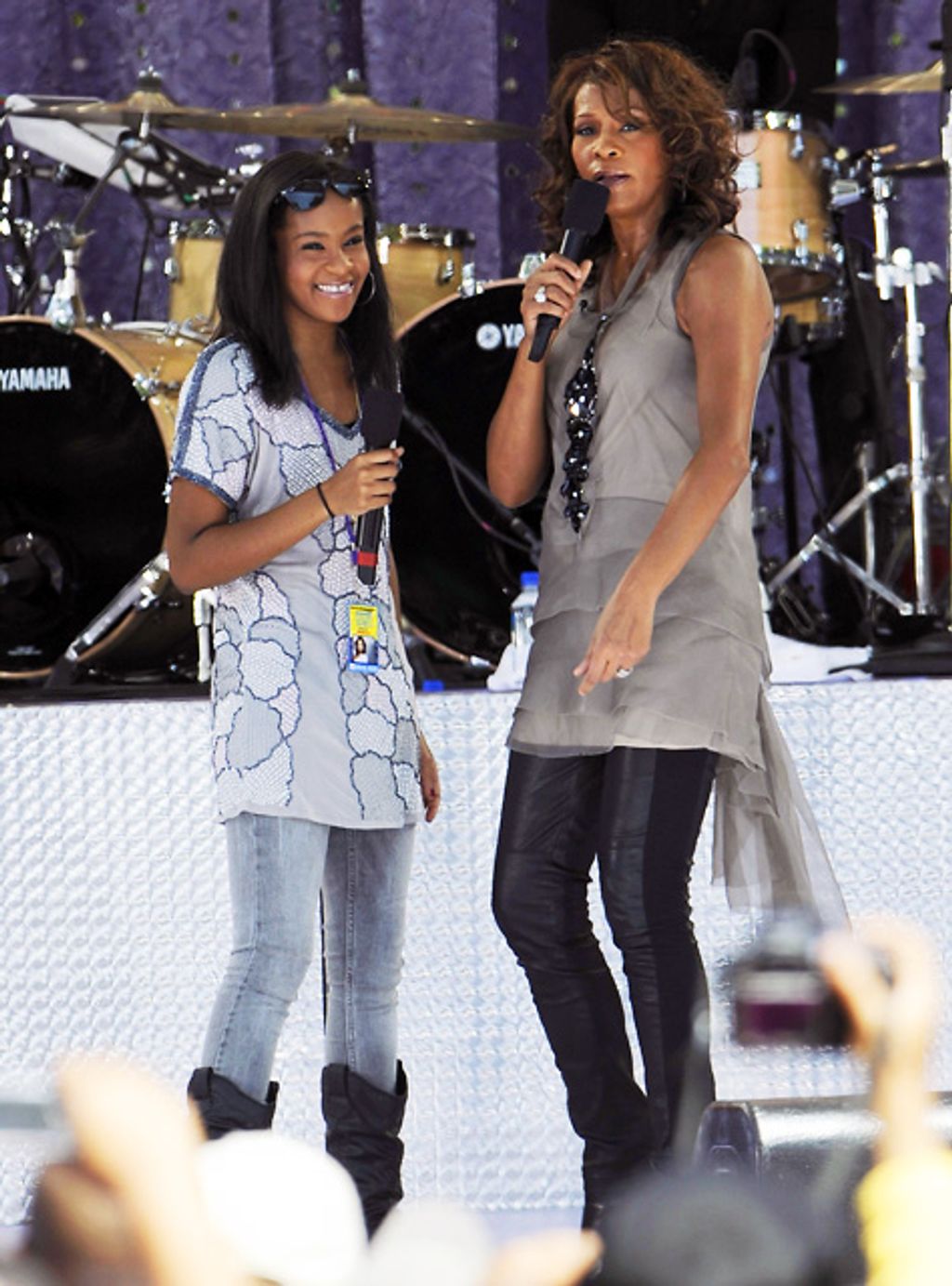 2009: lányával, Bobbi Kristina-val