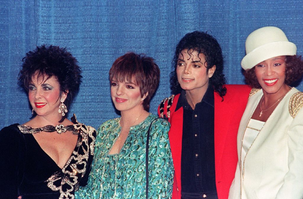 1988: Elizabeth Taylor, Liza Minnelli, Michael Jackson és Whitney Houston