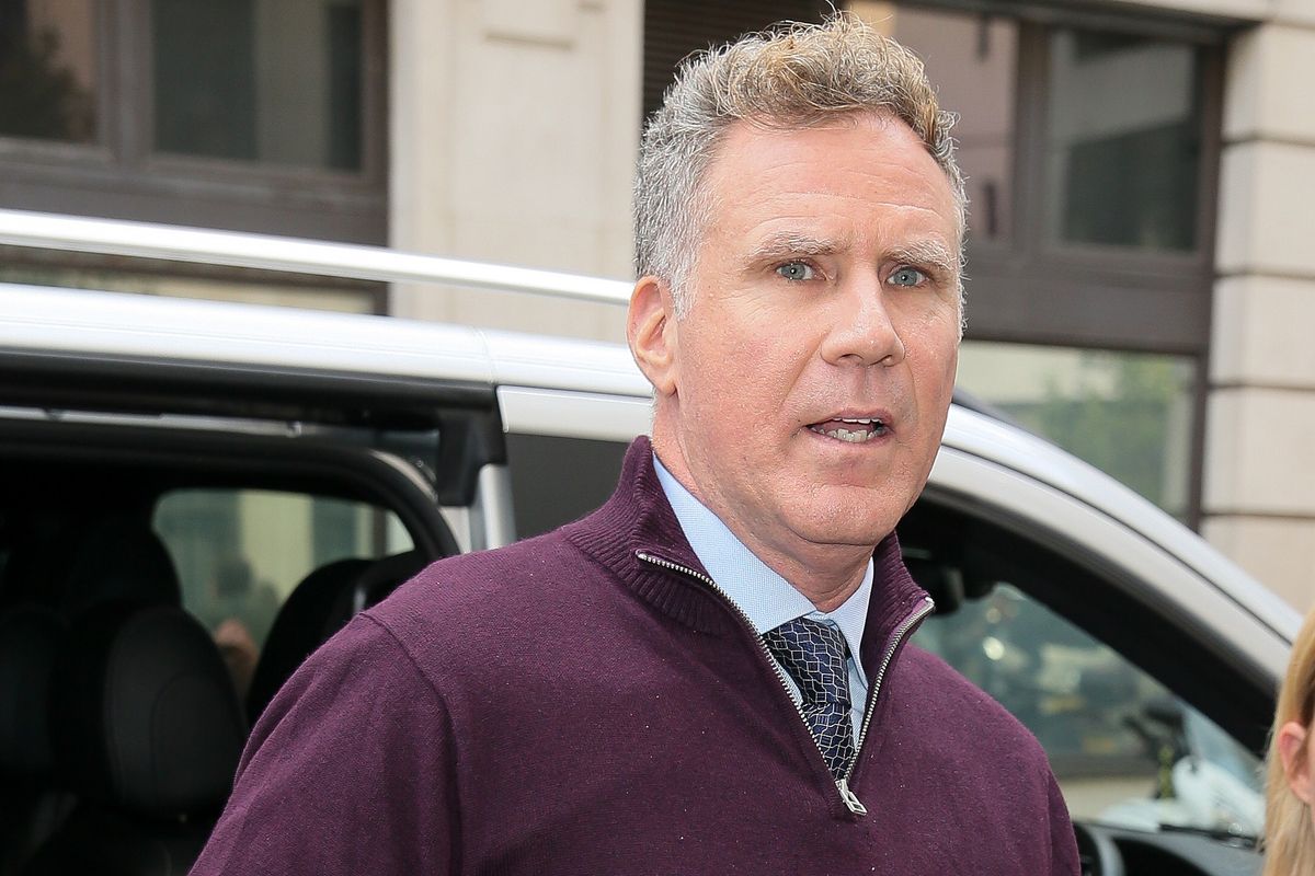 Will Ferrell arriving to pre record an interview at BBC Radio Two studios - London
