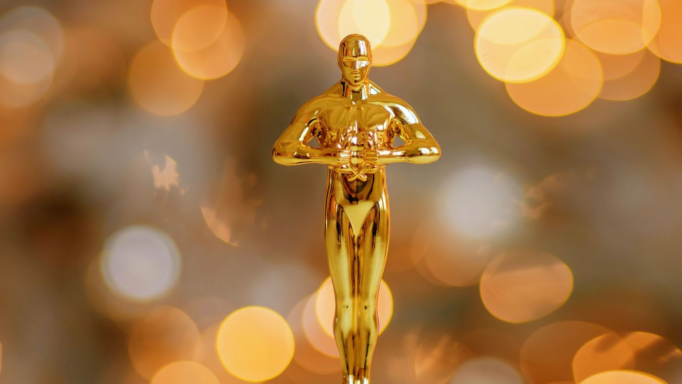 Hollywood,Gold,Oscars,Trophy,Figurine,Imitation,Seen,During,An,Award