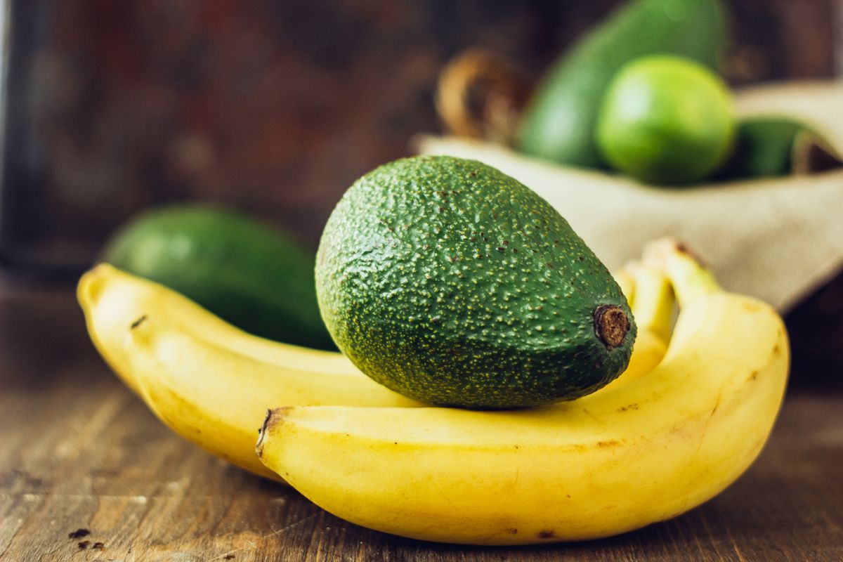 avocado és banán