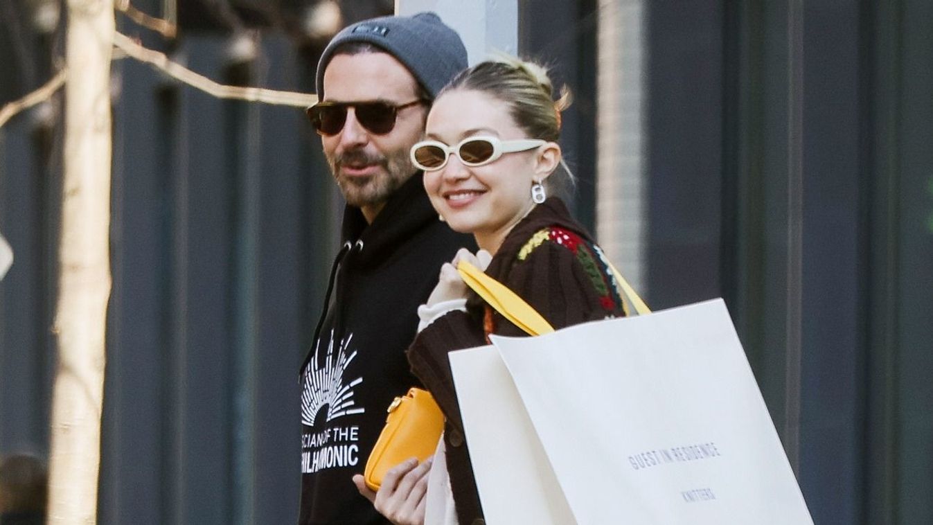 PREMIUM EXCLUSIVE: Gigi Hadid and Bradley Cooper Are All Smiles Stepping Out in New York City