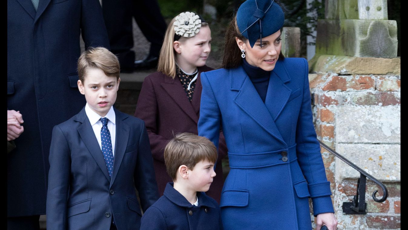 UK Royals at Christmas Day church service, Katalin hercegné, Vilmos herceg