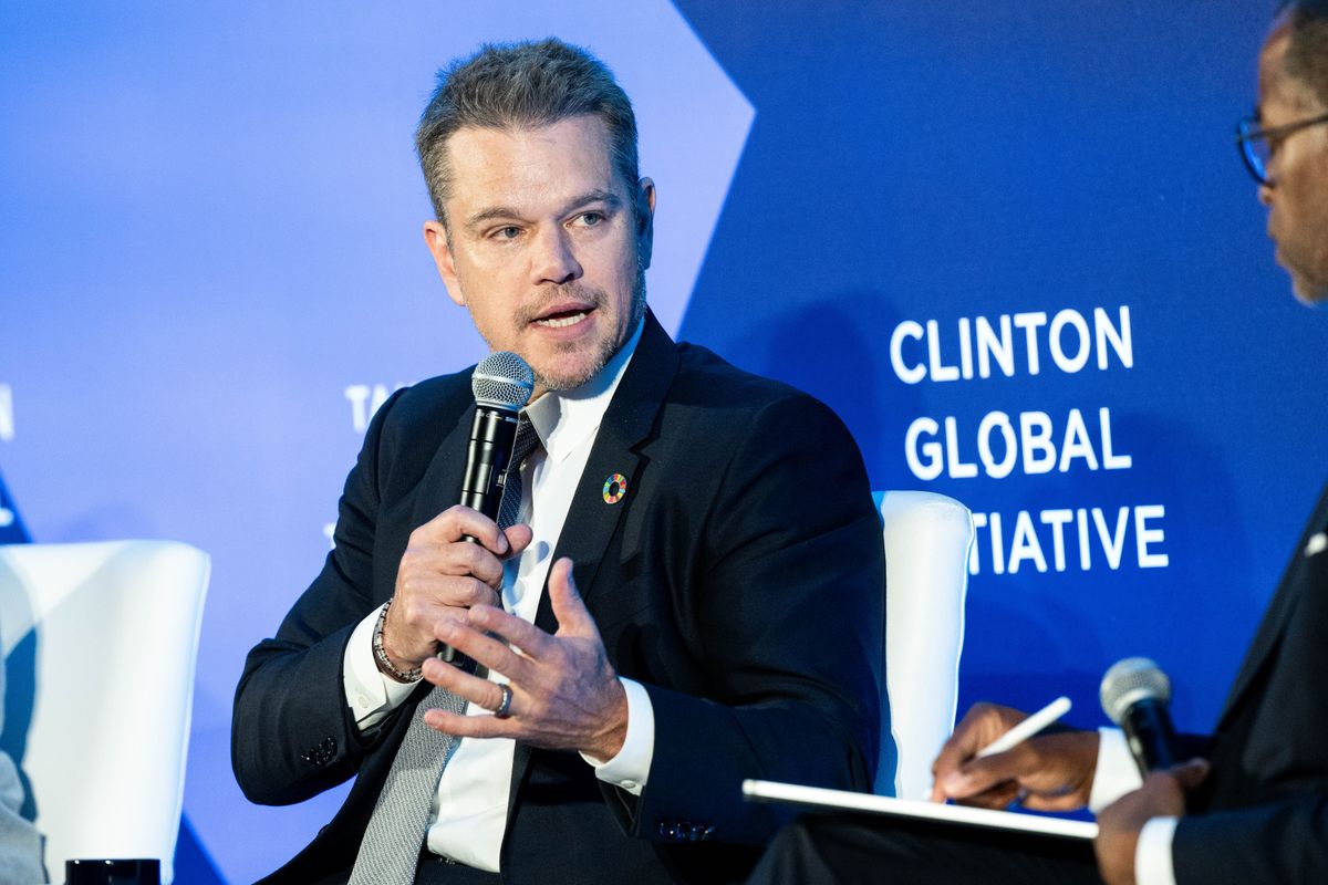 Matt Damon, Clinton Global Initiative Conference in New York
