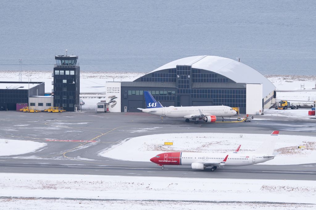 A longyearbyeni repülőtér.