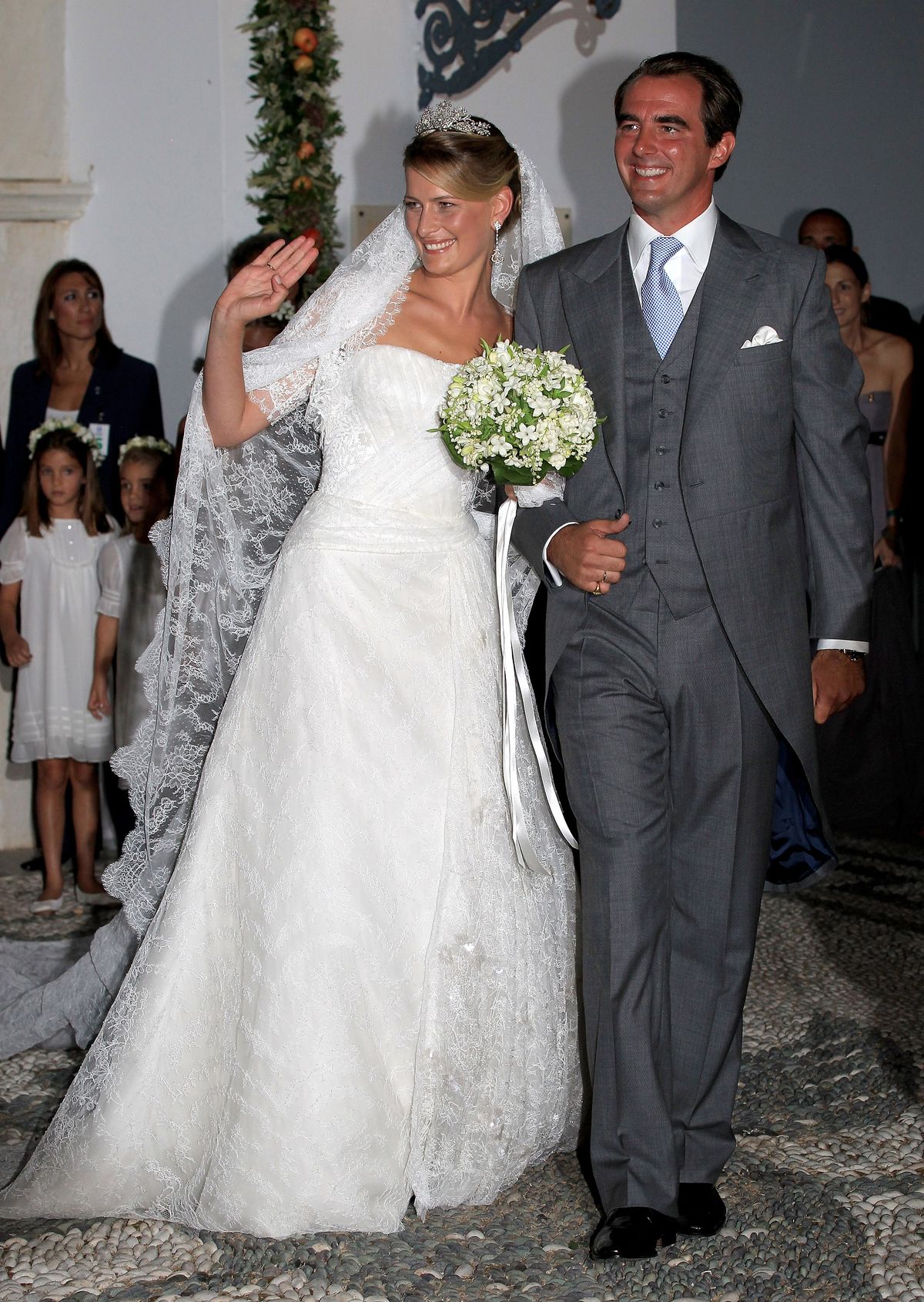 Miklós herceg és Tatjána az esküvőjükön 2010-ben
