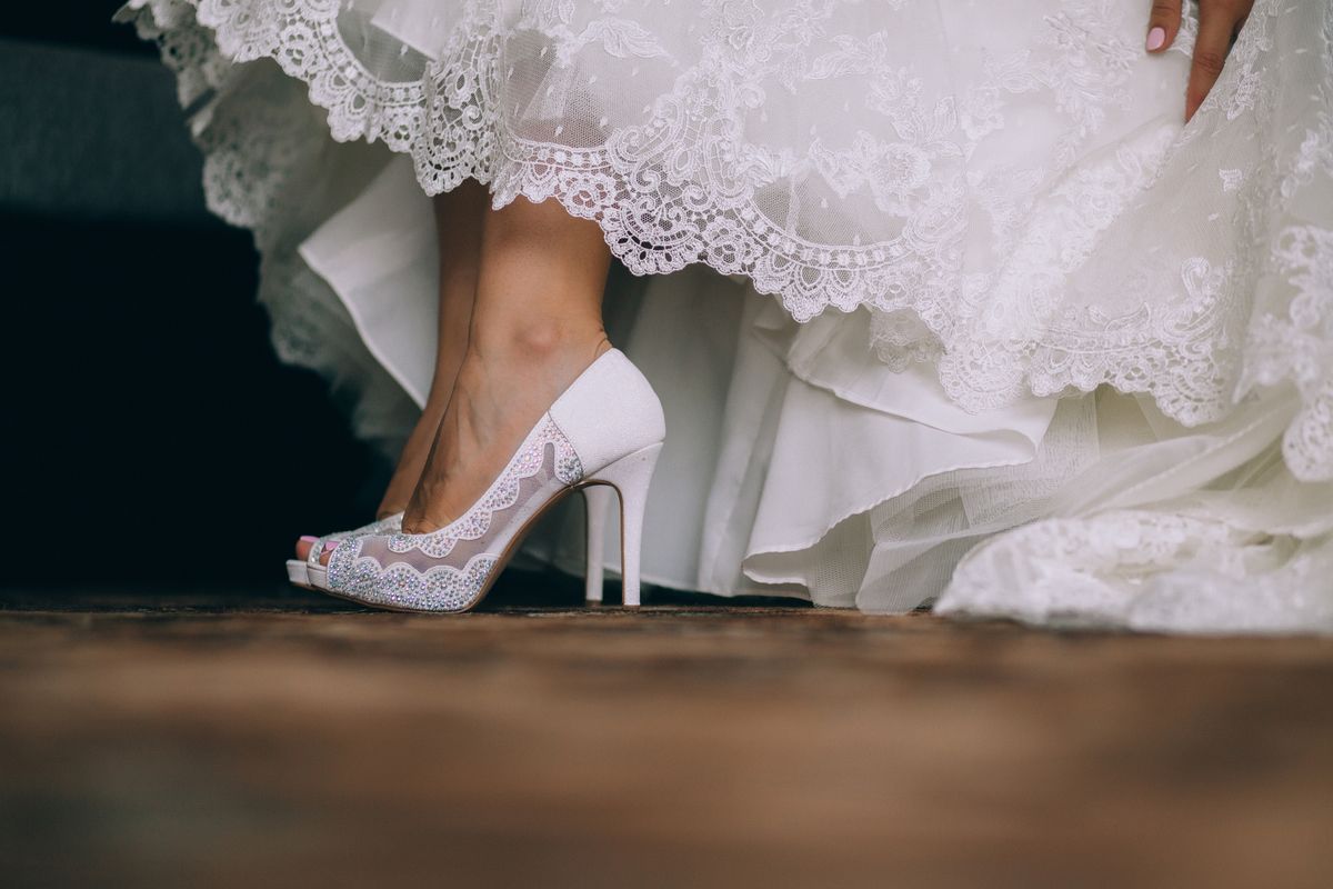 esküvő, cipő