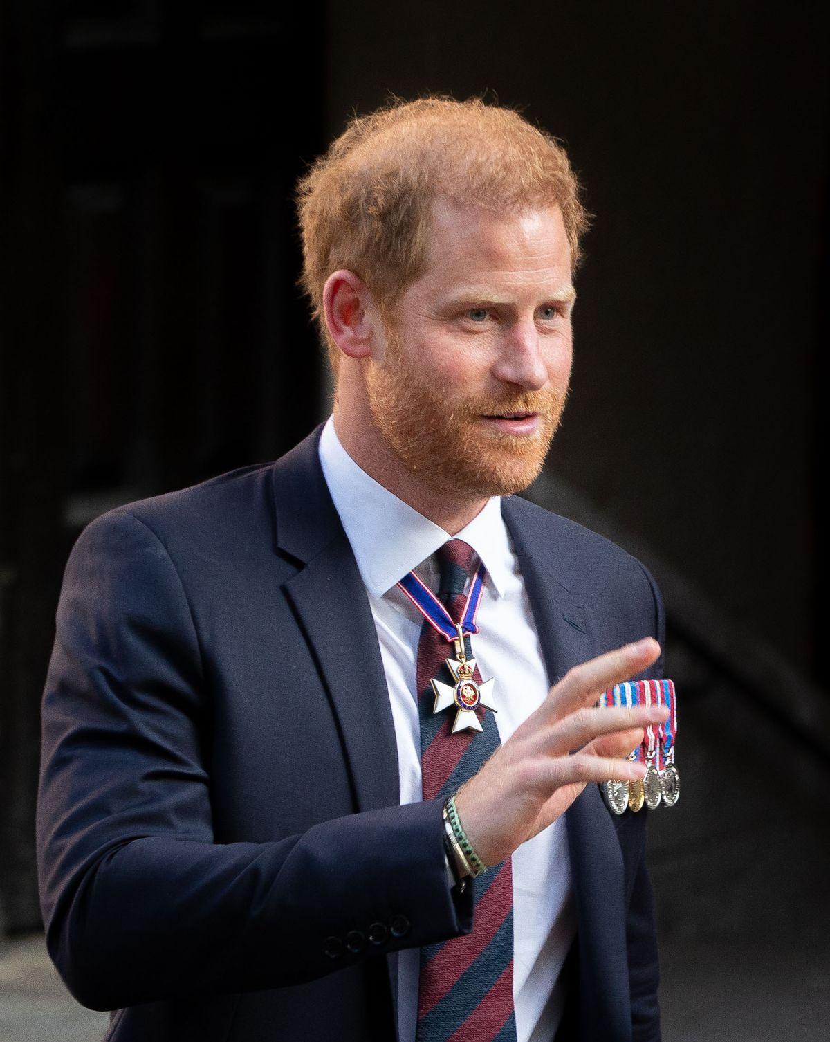 Prince Harry leaves nvictus Games 10th Anniversary Service in London