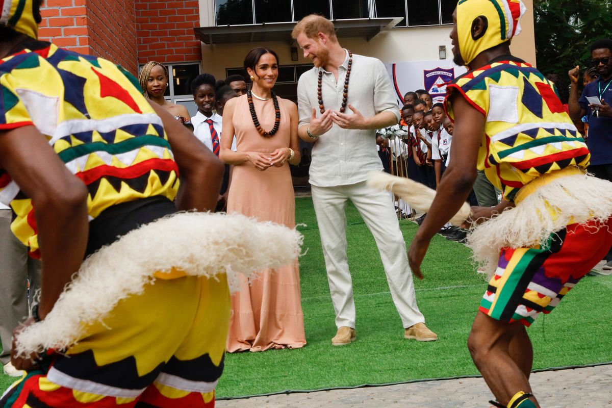 The Duke and Duchess of Sussex Visit Nigeria - Day 1 meghan markle harry herceg