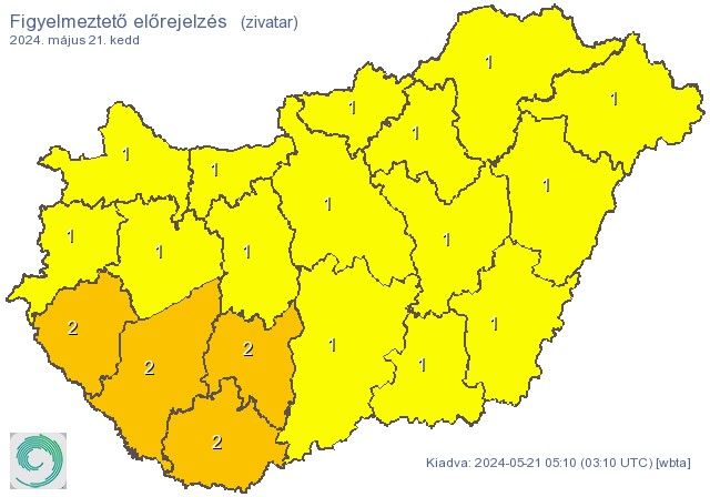 időjárás, riasztás