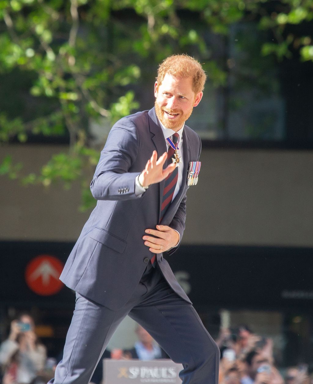 Prince Harry arrives at Invictus Games 10th Anniversary Service in London