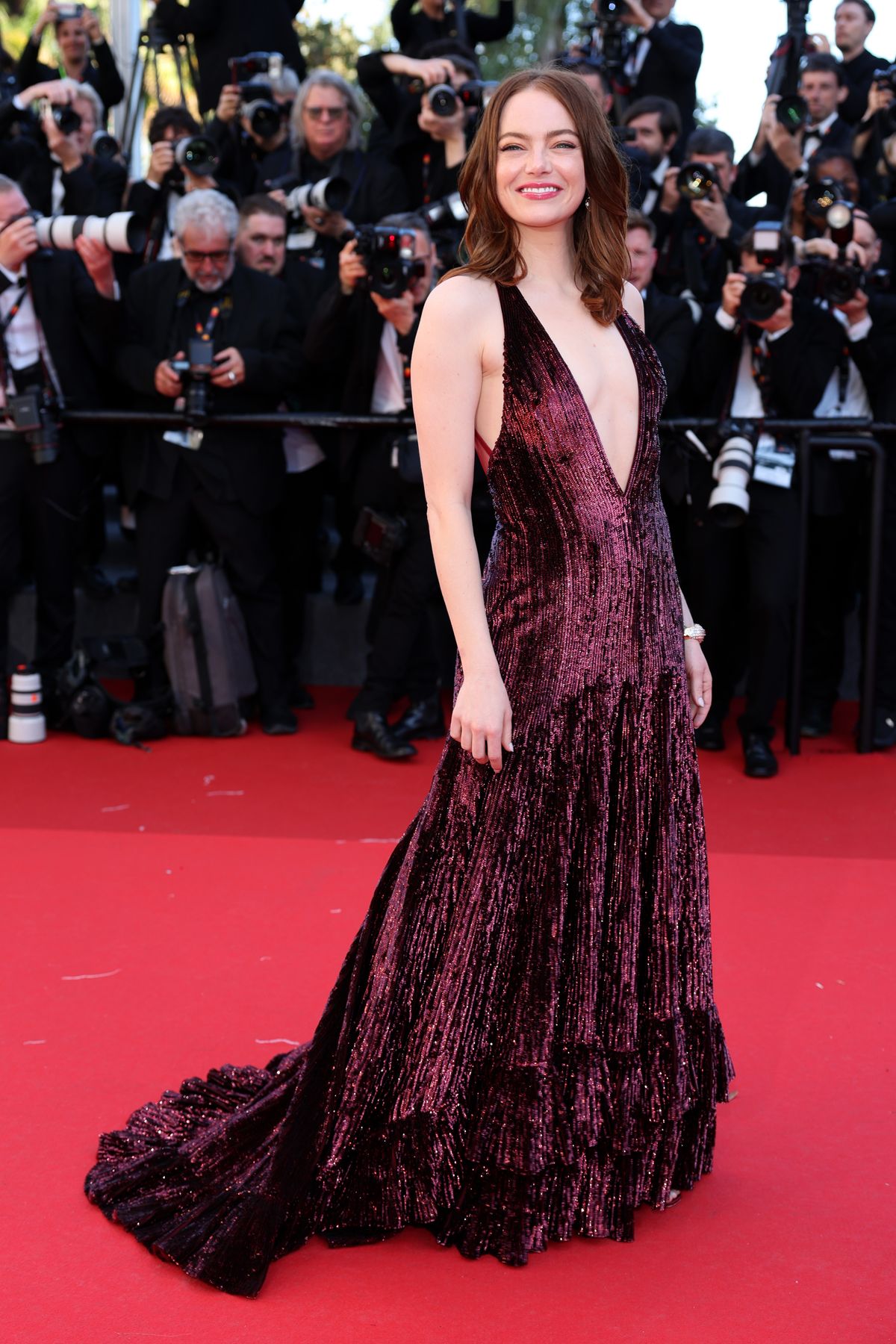 "Kinds Of Kindness" Red Carpet   - The 77th Annual Cannes Film Festival Emma Stone