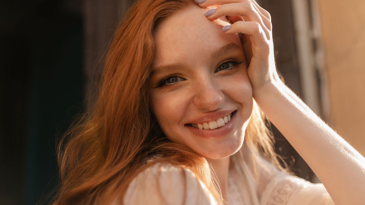Close-up,Face,Of,Blue-eyed,Young,European,Girl,With,Red,Hair.
