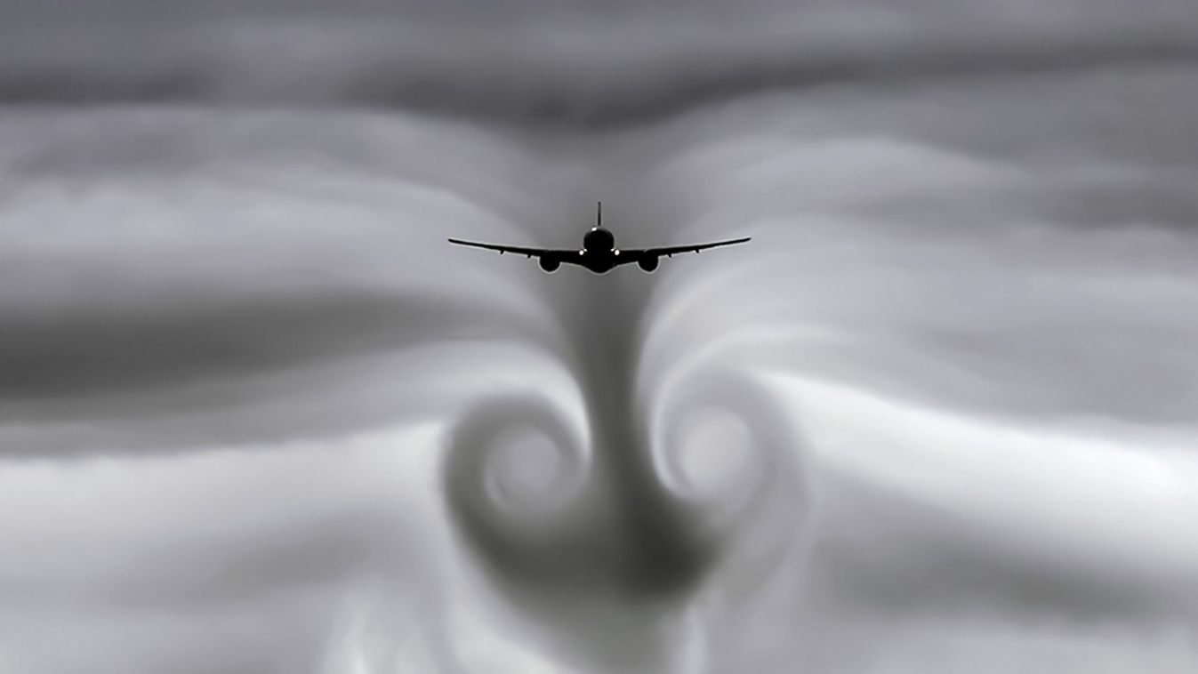The,Turbulence,Of,The,Clouds,Left,By,The,Plane,During