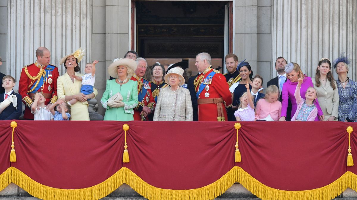 brit királyi család, Trooping the Colour 2019, Károly, Harry, Meghan, Katalin, Vilmos