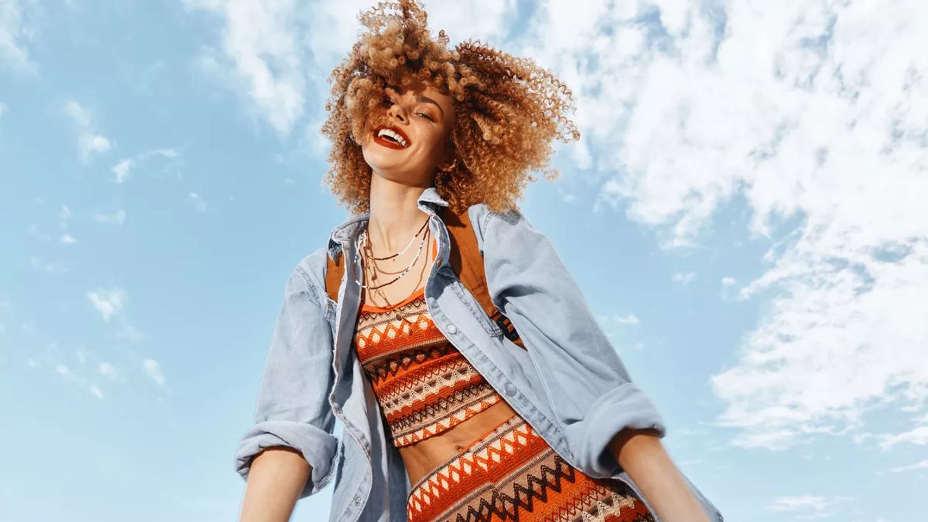 Happy,Woman,On,Beach,,Smiling,With,Open,Mouth,,Enjoying,Freedom