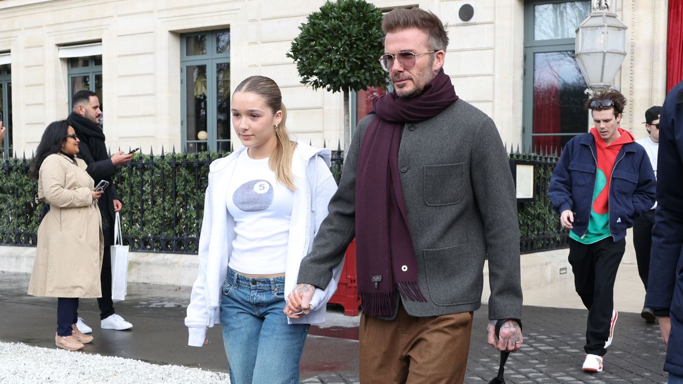 David Beckham és kislánya, Harper