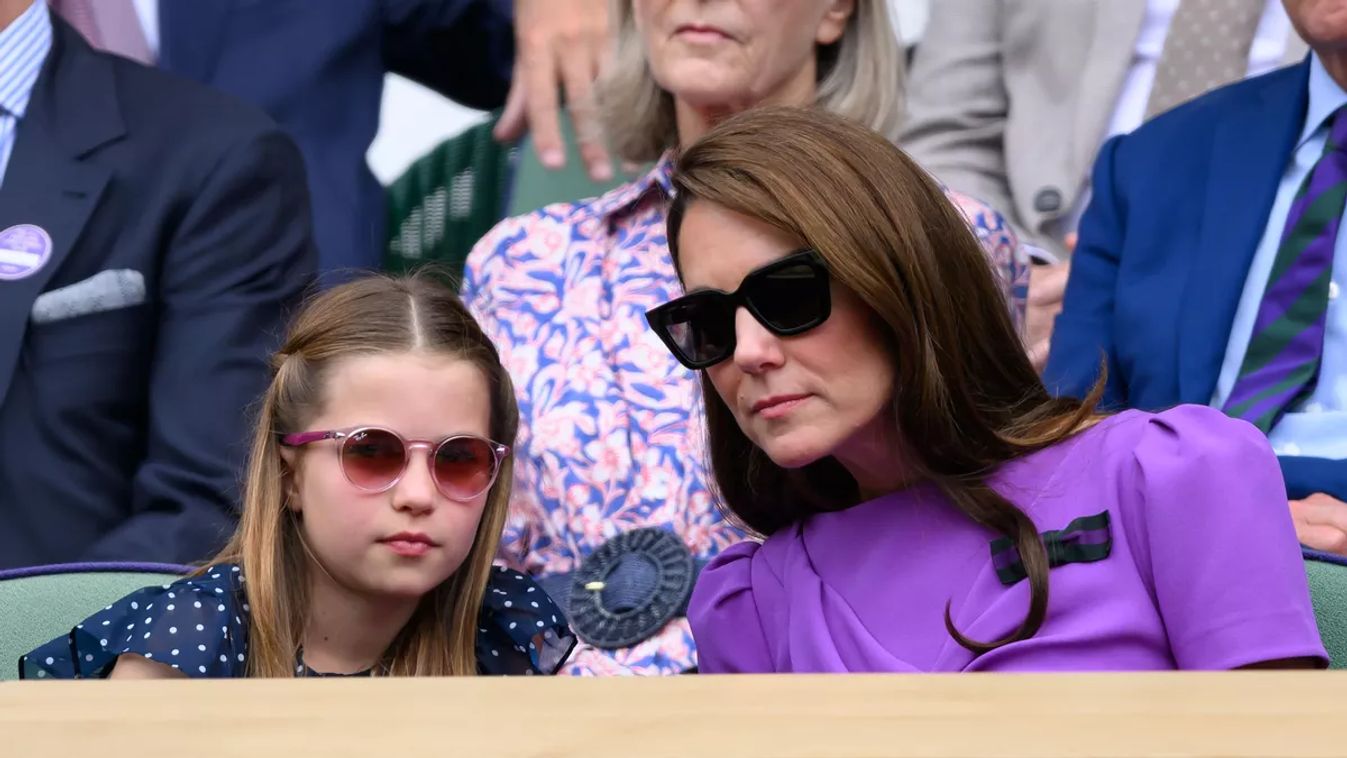 Katalin hercegné és Sarolta Wimbledonban