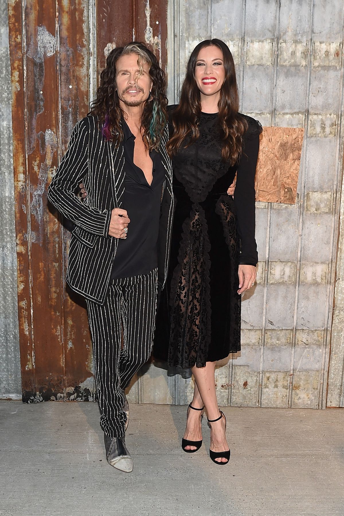 Givenchy - Arrivals - Spring 2016 New Steven Tyler és Liv Tyler 