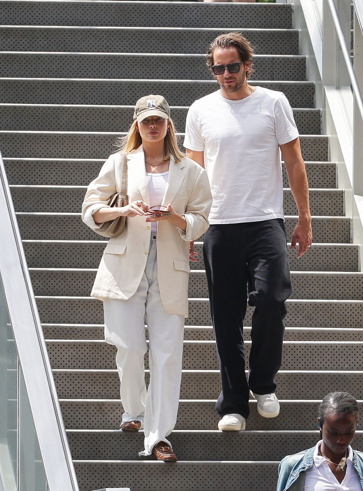 Margot Robbie is Spotted Out With Husband Tom Ackerley in New York City.