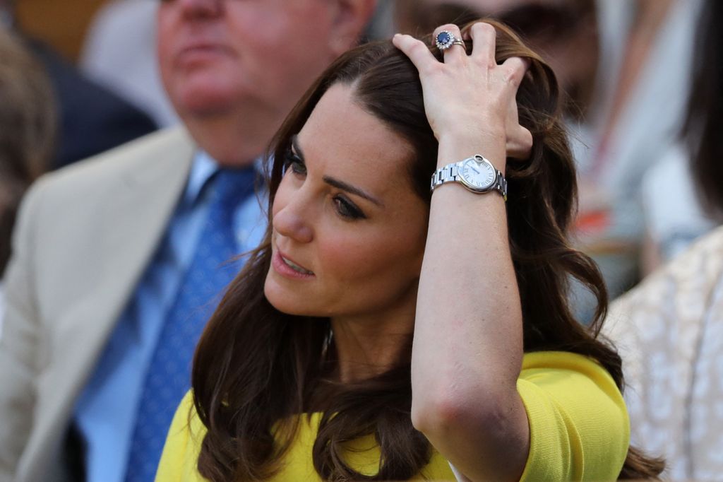 TENNIS - WIMBLEDON 2016 - DAY 11
DPPI via AFP/Catherine, HRH The Duchess of Cambridge (Kate Middleton) in the Royal Box ahead of Serena Williams match during day eleven of the 2016 Wimbledon Championships at the All England Lawn Tennis Club, Wimbledon, London, England, on the June 7, 2016 - Photo Dave Shopland / Backpage Images / DPPI (Photo by DAVE SHOPLAND / BACKPAGE IMAGES Ltd / DPPI via AFP)