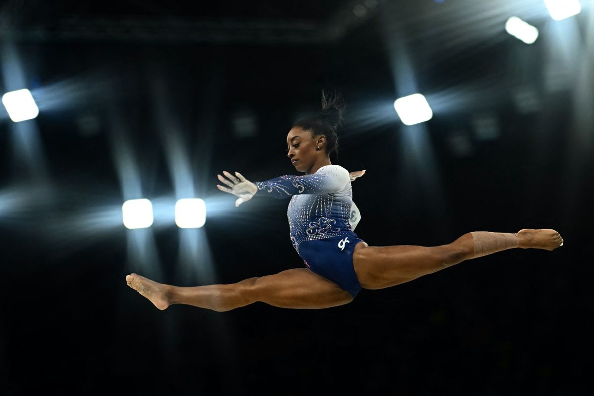 olimpiai bajnok tornész Simone Biels