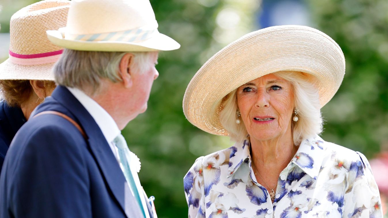 Queen Camilla Attends Ascot Races