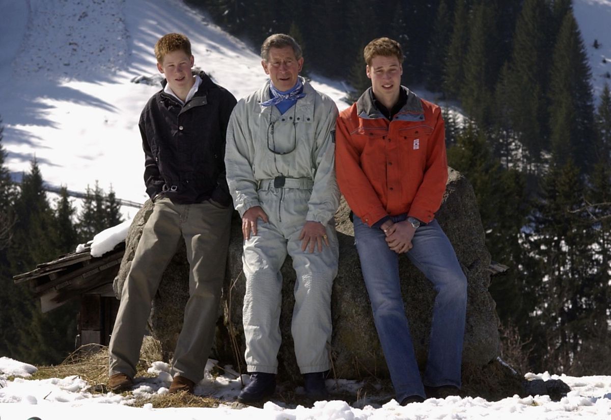 Britain's Prince Charles on Holiday with Prince William and Prince Harry
Klosters, Switzerland királyi család György, Vilmos, Harry