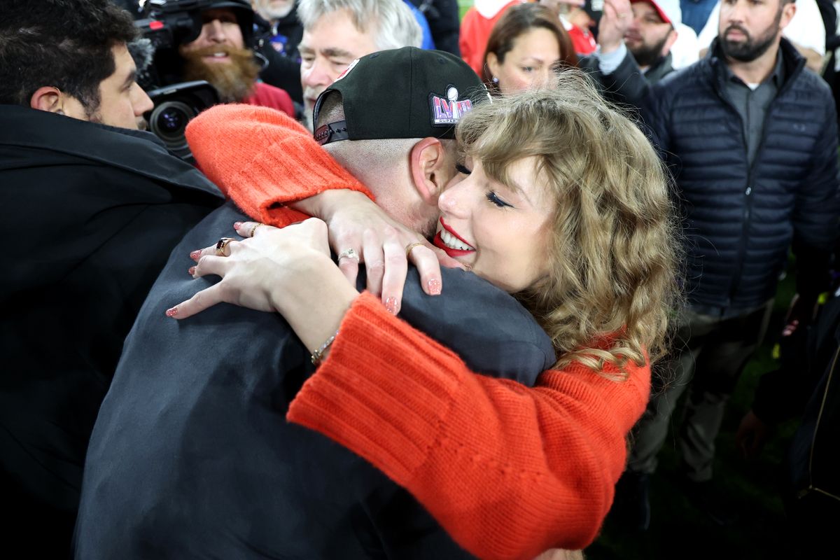 AFC Championship - Kansas City Chiefs v Baltimore Ravens - Taylor Swift, Travis Kelce