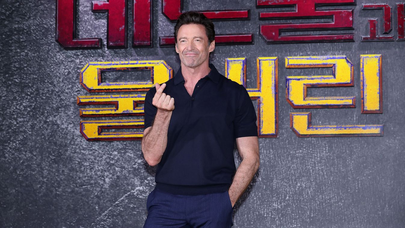 Hugh Jackman részt vesz a „Deadpool & Wolverine” sajtótájékoztatóján 2024. július 4-én Szöulban, Dél-Koreában. 