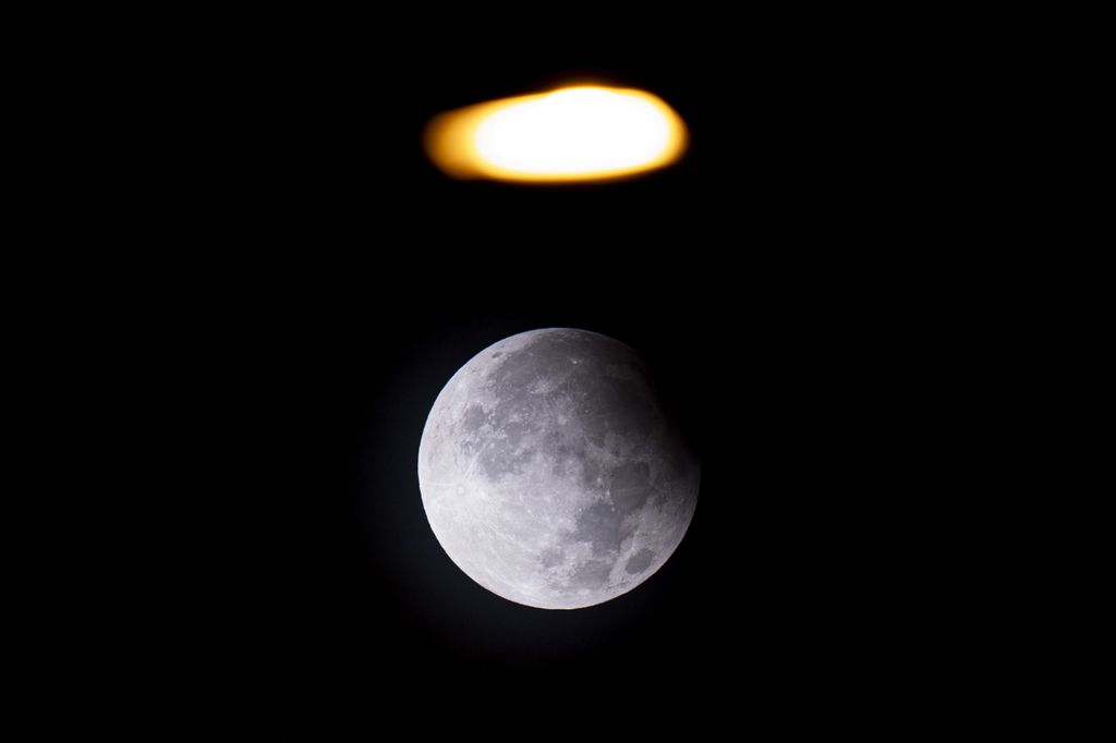 Partial lunar eclipse in Ankara       