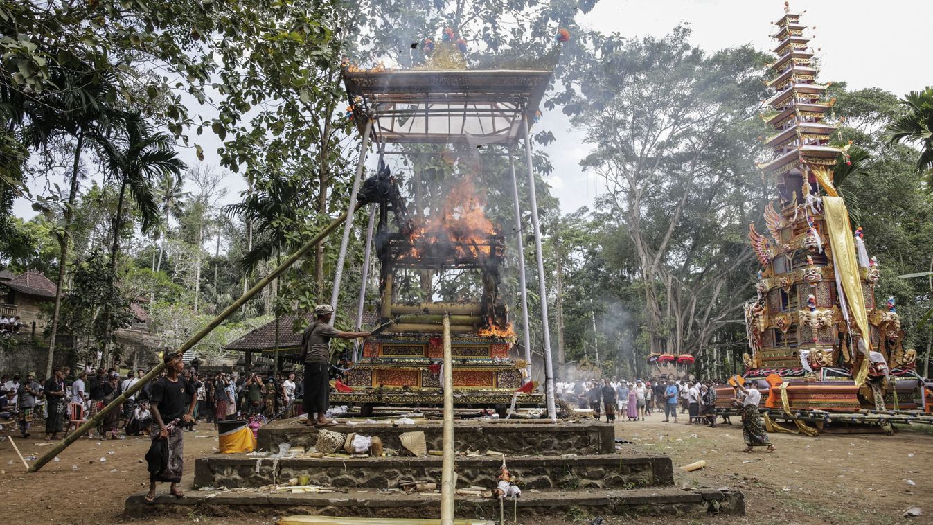 Royal cremation ritual of Batubulan Palace in Bali