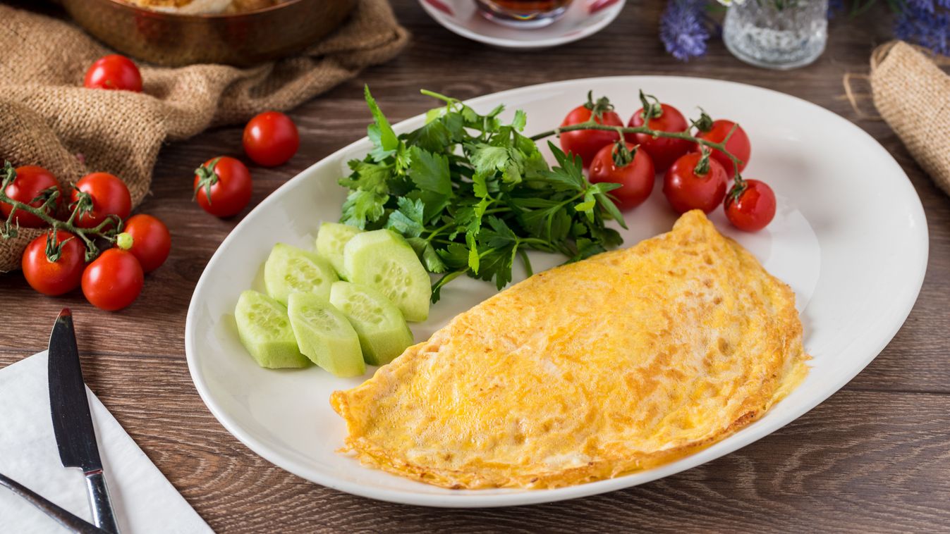 Healthy,Breakfast,Food,,Stuffed,Egg,Omelette,With,Vegetable