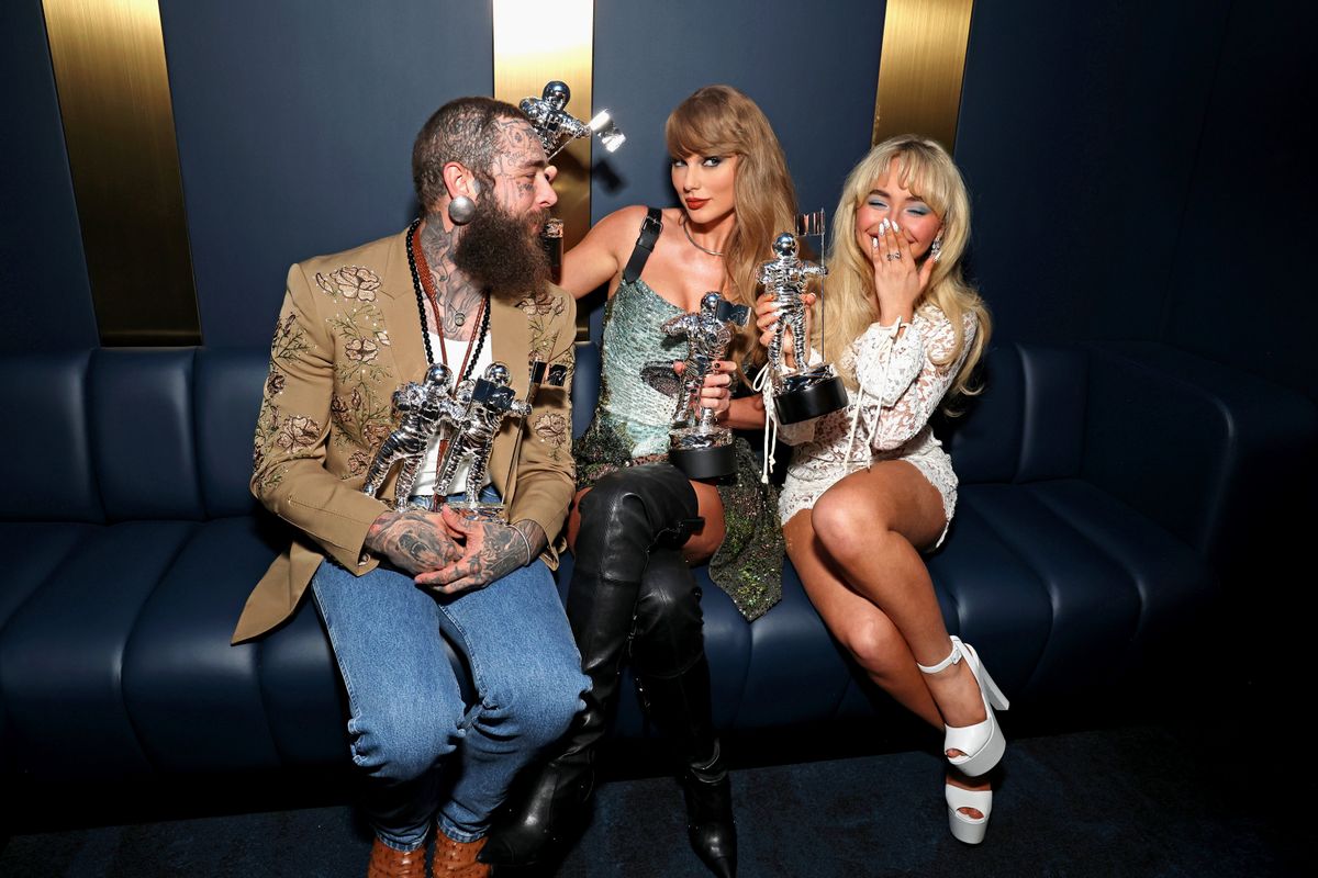 2024 MTV Video Music Awards - Show, Post Malone, Taylor Swift, Sabrina Carpenter 