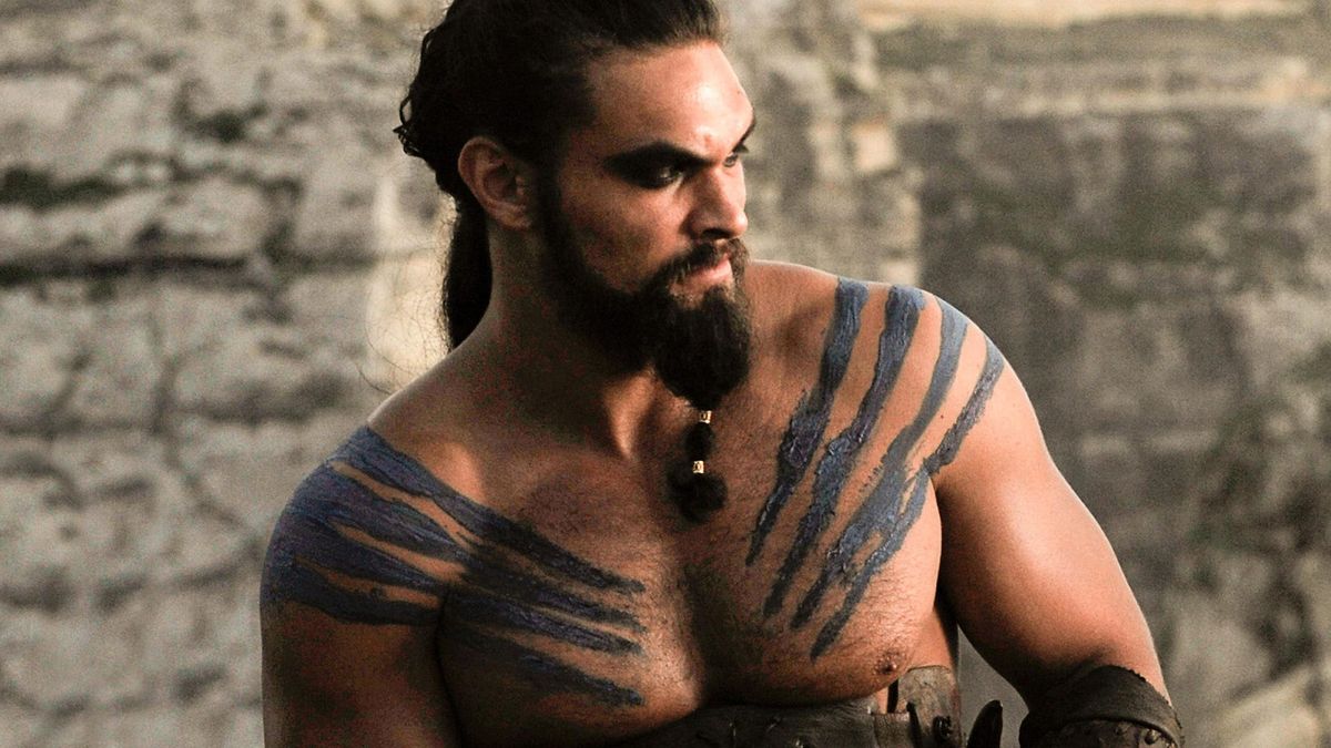 Jason Momoa Khal Drogóként a Trónok harca című sorozatban 