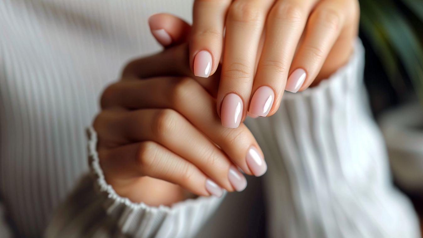 Elegant,Manicured,Hands,With,Glossy,Nails