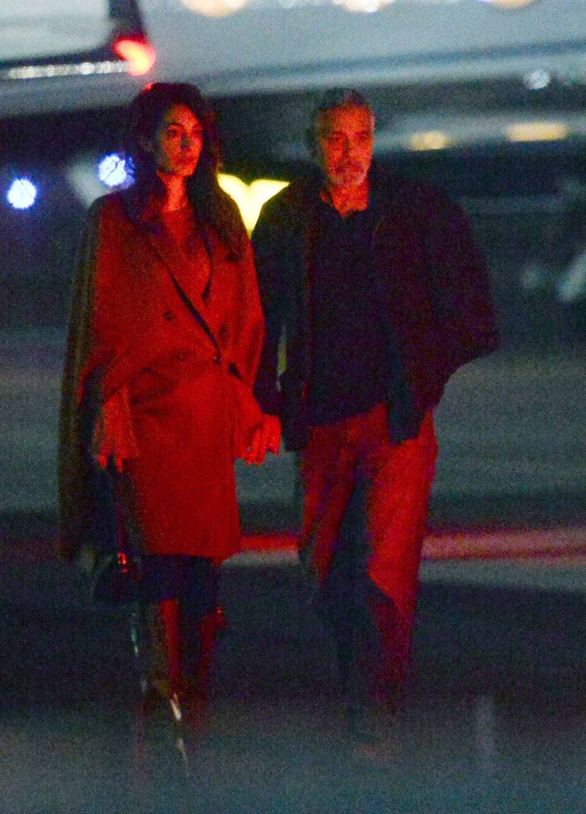 EXCLUSIVE: George Clooney and Amal Clooney Touch Down in Los Angeles