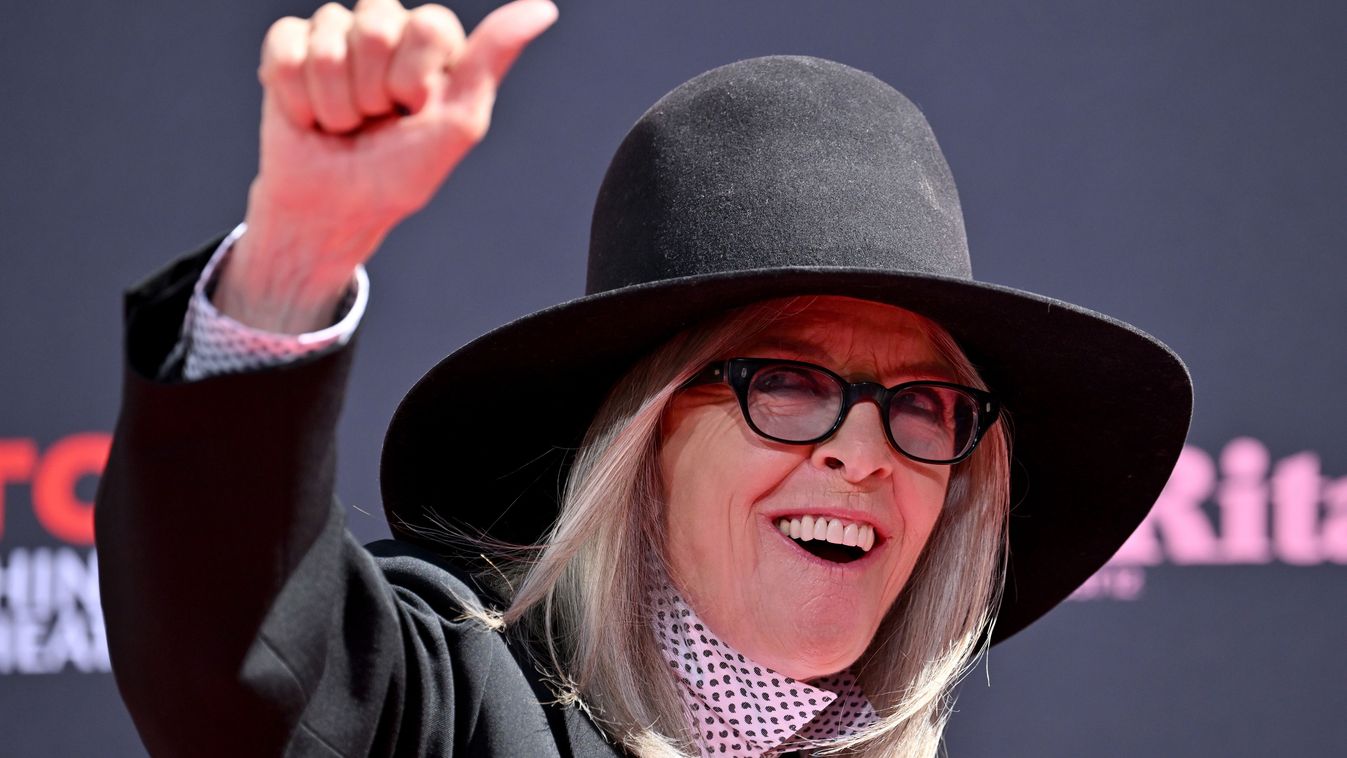 TCL Chinese Theatre Hosts Handprint And Footprint In Cement Ceremony For Actress Diane Keaton