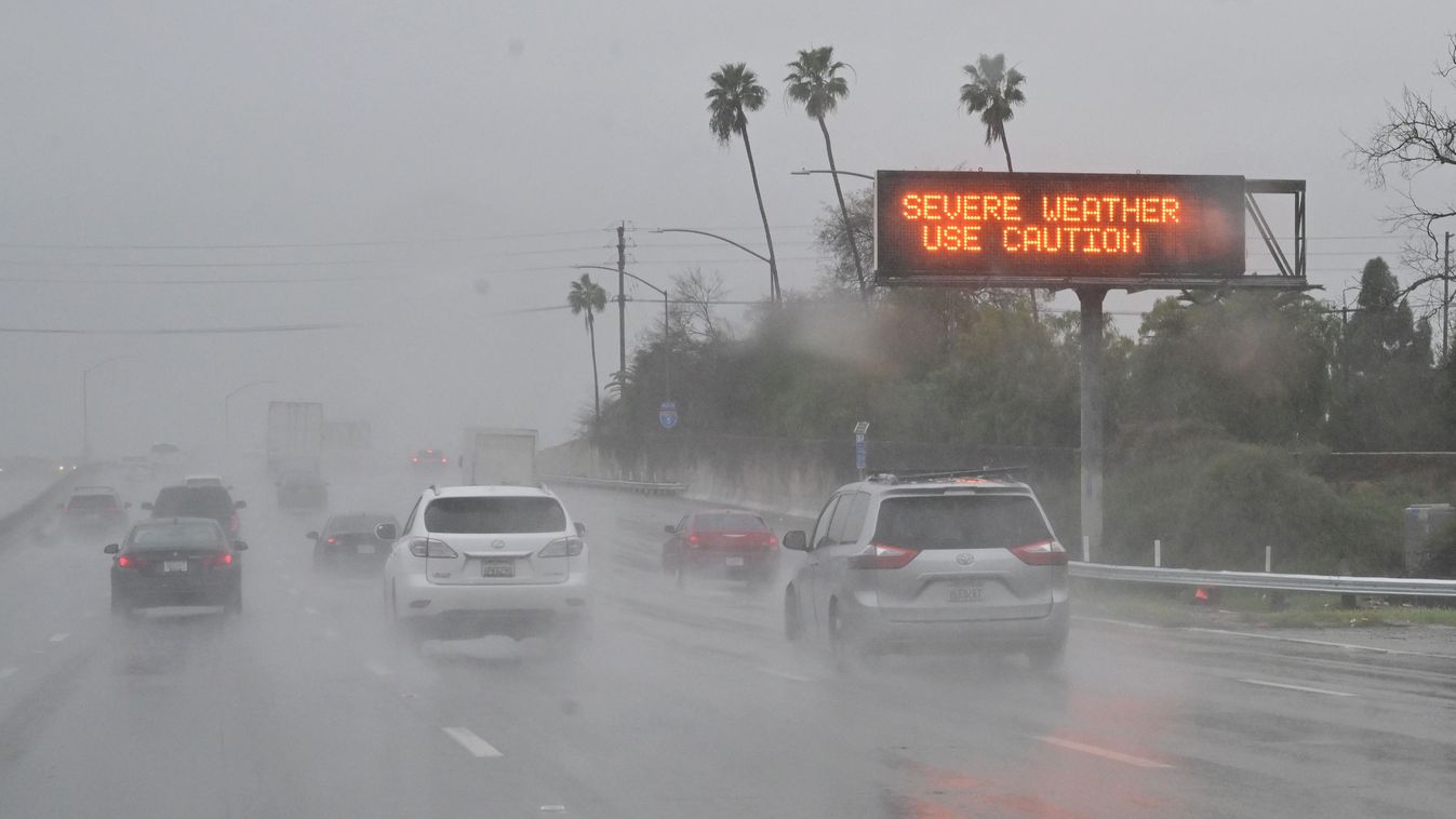 vihar esőzés Los Angeles