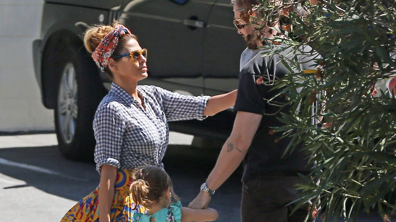 EXCLUSIVE: Eva Mendes Steps out For a Day with Family in Los Angeles