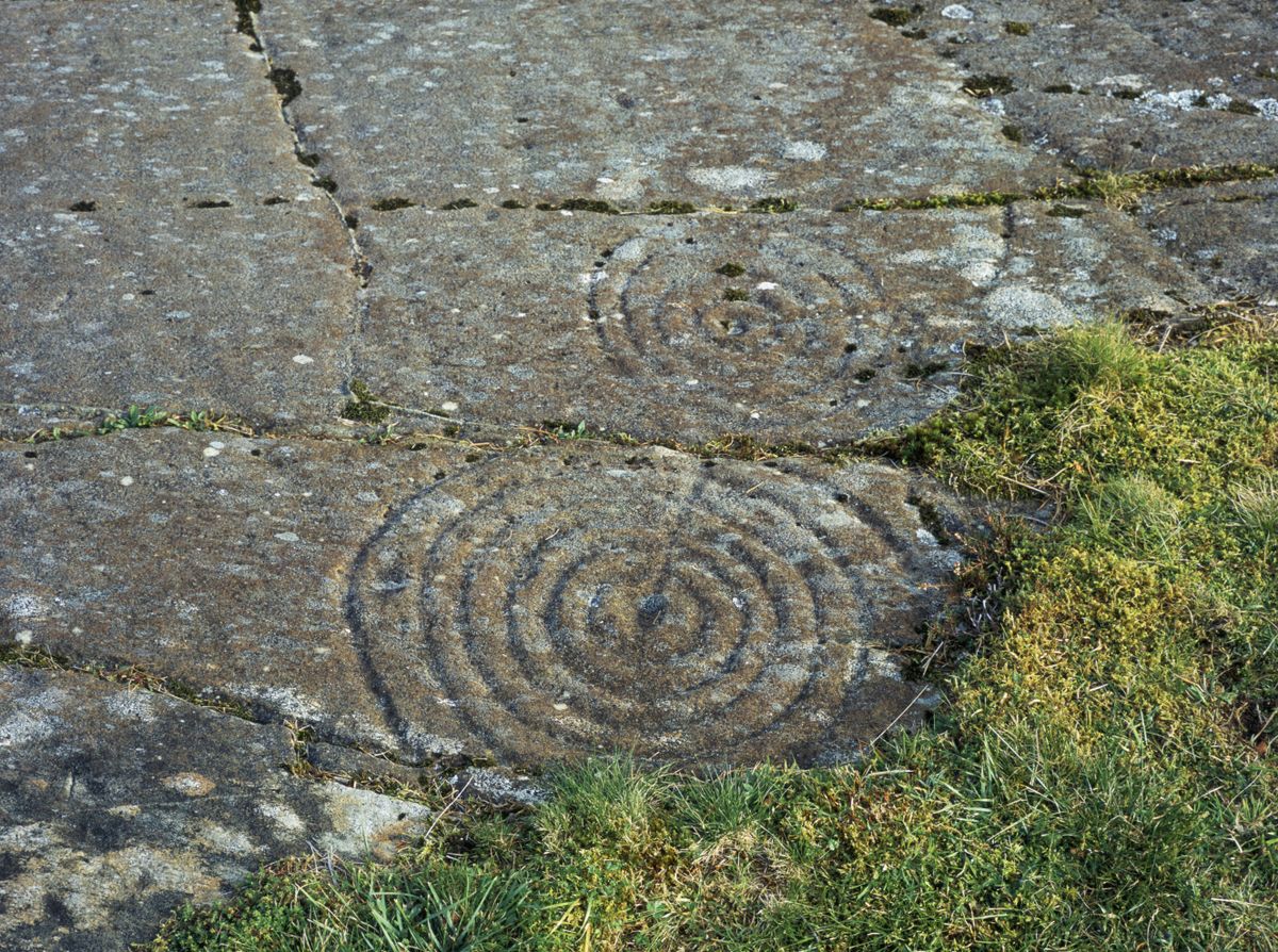 Kilmartin Glen, spirális motívumok, skót Stonehenge