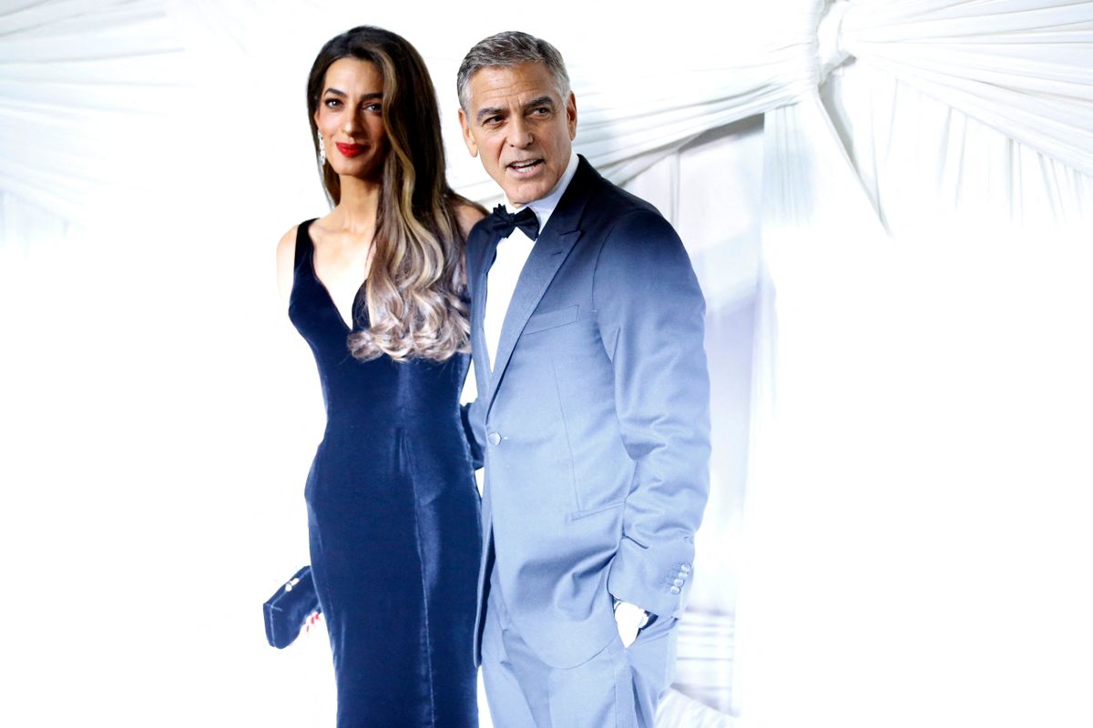 Clooney Foundation For Justice's The Albies, George Clooney, Amal Clooney