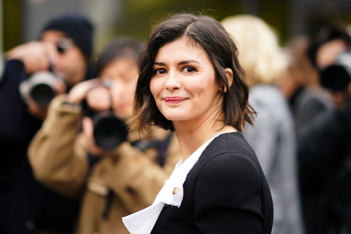 Street Style  - Paris Fashion Week - Womenswear Fall/Winter 2020/2021 : Day Five, Audrey Tautou