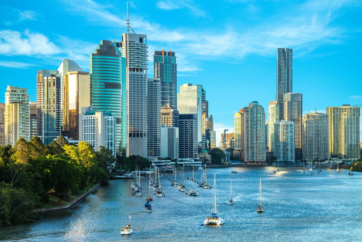 Brisbane,Skyline,,Capital,Of,Queensland,,Australia