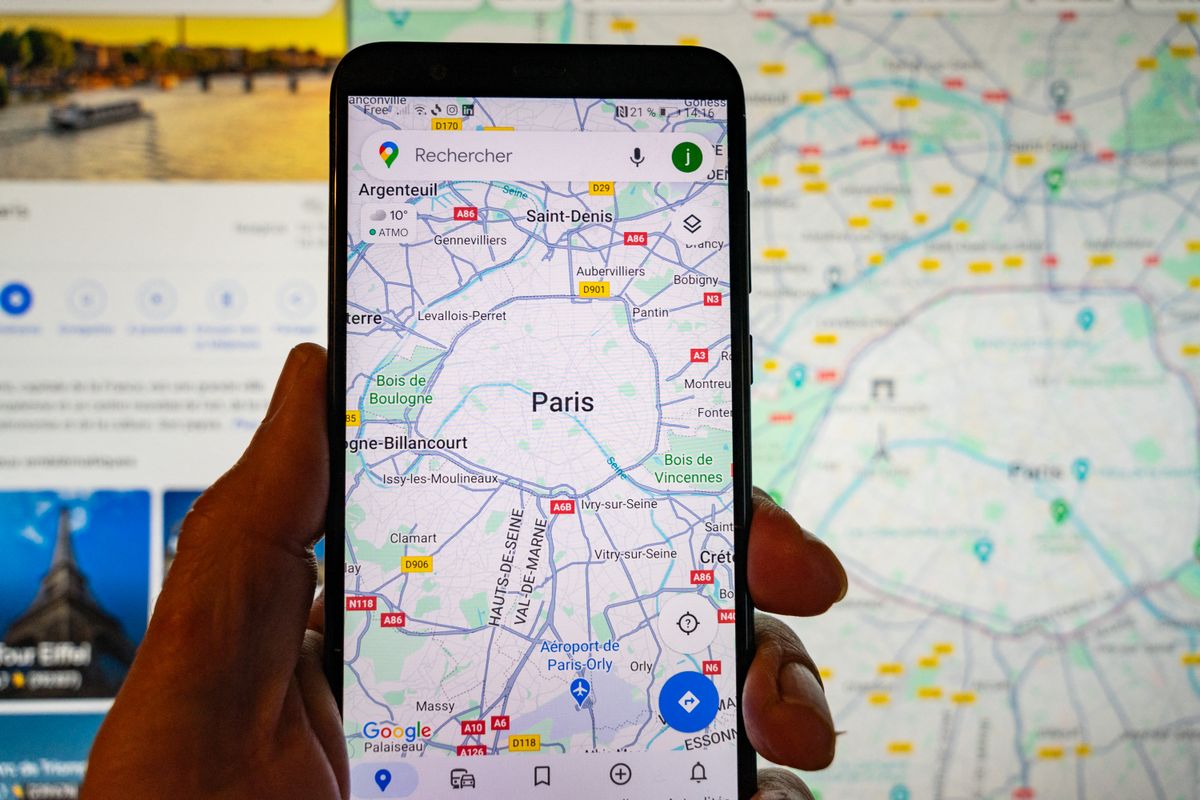 Google térkép France - Illustration, Google Maps, térkép