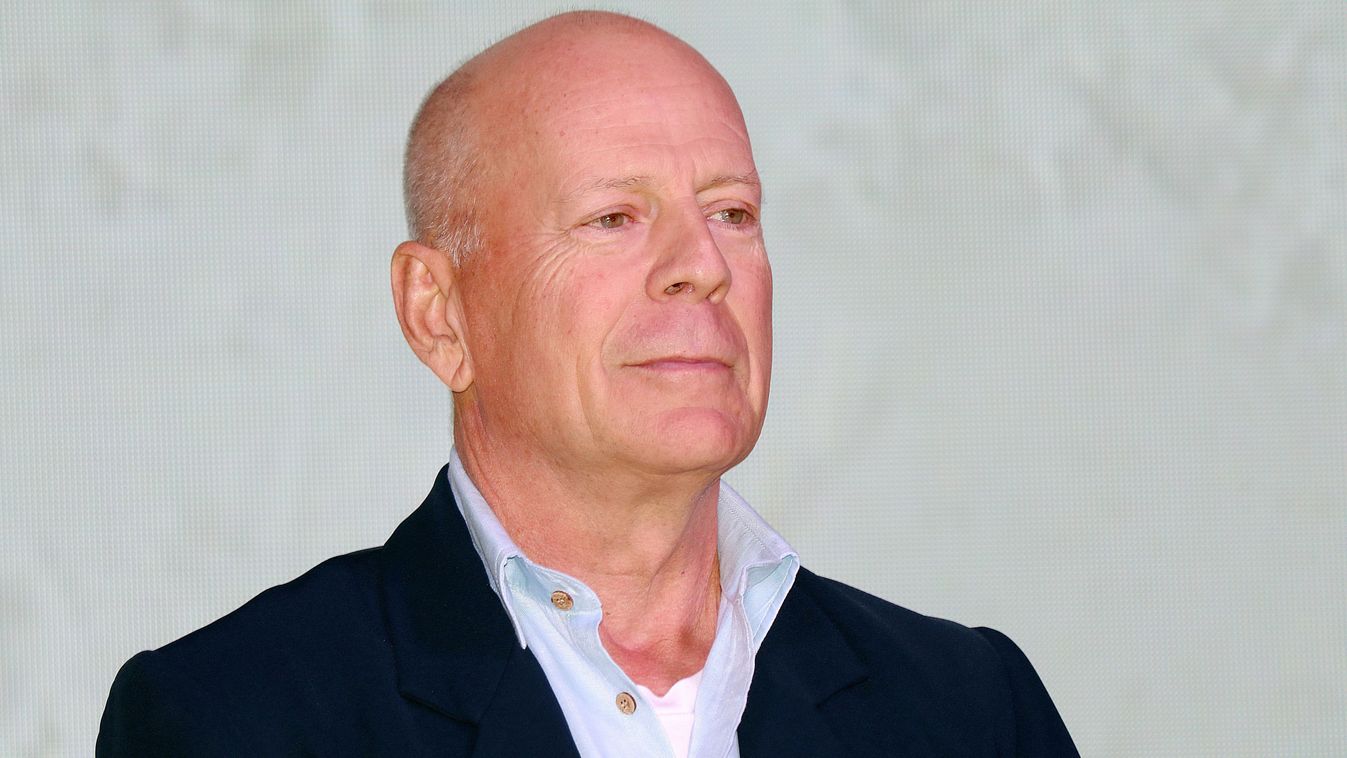 Bruce Willis And Wife Emma Heming Attend CocoBaba And Ushopal Activity In Shanghai