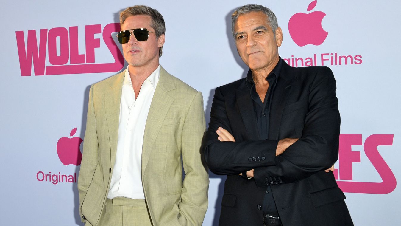 George Clooney és Brad Pitt, Két magányos farkas, Los Angeles, premier