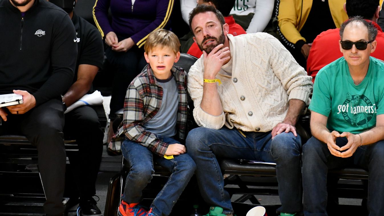 Celebrities At The Los Angeles Lakers Game