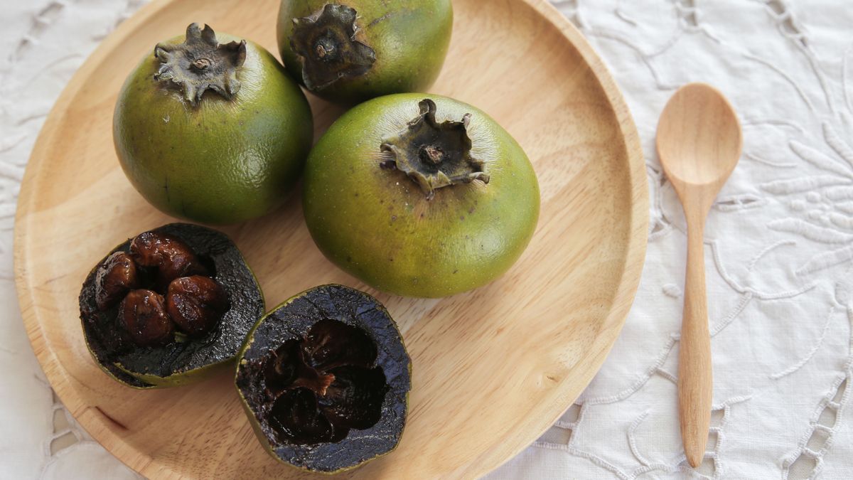 Black Sapote, csokoládépuding gyümölcs, fekete datolyaszilva